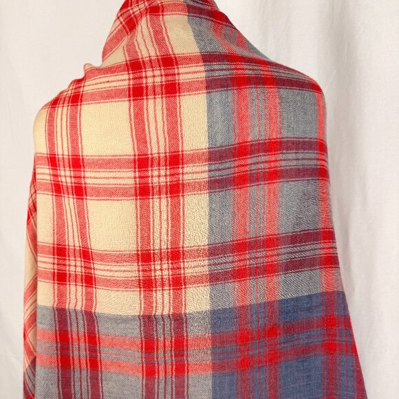 Bujibaja Women's Plaid Wool Wrap/Scarf | OS - Picture 3 of 9